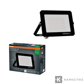 OSRAM LED reflektor LUX 30W 840, 2.700lm, IP65, természetes fehér, fekete