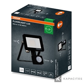 OSRAM LED reflektor LUX SENSOR 10W 840, 900lm, IP65, természetes fehér, fekete