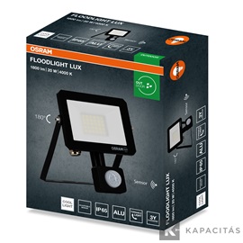OSRAM LED reflektor LUX SENSOR 20W 840, 1.800lm, IP65, természetes fehér, fekete