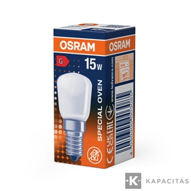 OSRAM SPECIAL Sütőizzó T26/57, 15W, 300°C, E14, matt