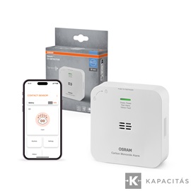 OSRAM Smart+ WIFI CO szén-monoxid vészjelző, LED jelzőfények, 2xAA, max.10 év, fehér