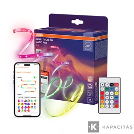 OSRAM Smart+ WIFI FLEX MAGIC színes (RGB) LED szalag 5m, 24W, IP20, távirányítóval