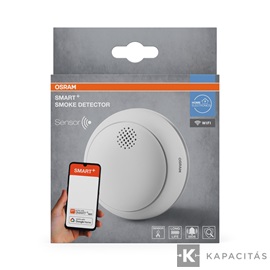 OSRAM Smart+ WIFI Füstjelző, piros LED jelzőfény, CR123A, max.5 év, fehér