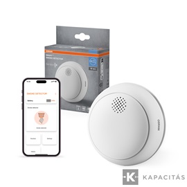 OSRAM Smart+ WIFI Füstjelző, piros LED jelzőfény, CR123A, max.5 év, fehér