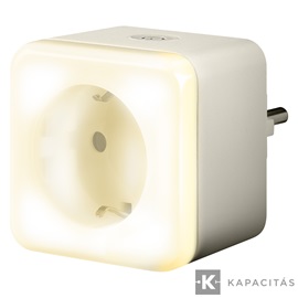 OSRAM Smart+ WIFI Hálózati dugalj éjjeli fénnyel, beltéri IP20, 16A, fehér