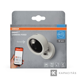 OSRAM Smart+ WIFI Kamera beltéri IP20, rögzített, 4MP, 2K QHD, USB-C, fehér