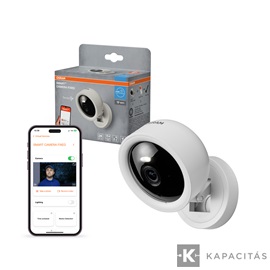 OSRAM Smart+ WIFI Kamera beltéri IP20, rögzített, 4MP, 2K QHD, USB-C, fehér