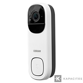 OSRAM Smart+ WIFI Kamera és Csengő, kültéri IP66, 3MP 2K, USB-C | Li-Ion tölthető, fehér