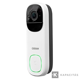 OSRAM Smart+ WIFI Kamera és Csengő, kültéri IP66, 3MP 2K, USB-C | Li-Ion tölthető, fehér