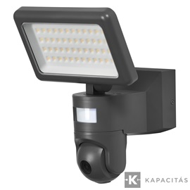 OSRAM Smart+ WIFI Kamera és Reflektor, kültéri IP44, HD Live, 2.000lm dimm, 3.000K,  sötétszürke