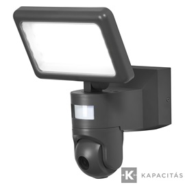 OSRAM Smart+ WIFI Kamera és Reflektor, kültéri IP44, HD Live, 2.000lm dimm, 3.000K,  sötétszürke