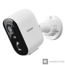 OSRAM Smart+ WIFI Kamera kültéri IP66, rögzített, 4MP, 2K QHD, USB-C | napelem | Li-Ion tölthető, fehér