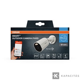 OSRAM Smart+ WIFI Kamera kültéri IP67, rögzített, 4MP, 2K QHD, 12V, fehér