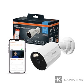 OSRAM Smart+ WIFI Kamera kültéri IP67, rögzített, 4MP, 2K QHD, 12V, fehér