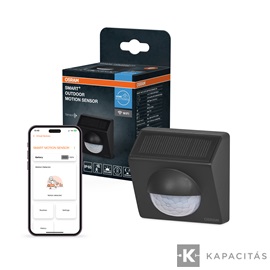 OSRAM Smart+ WIFI Mozgásérzékelő, kültéri IP65, USB-C | napelem | Li-Ion tölthető, sötétszürke