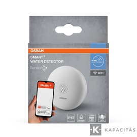 OSRAM Smart+ WIFI Vízszivárgás-jelző, IP67, piros LED jelzőfény, CR123A, max.2 év, fehér