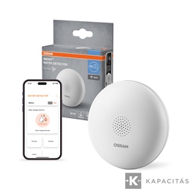 OSRAM Smart+ WIFI Vízszivárgás-jelző, IP67, piros LED jelzőfény, CR123A, max.2 év, fehér