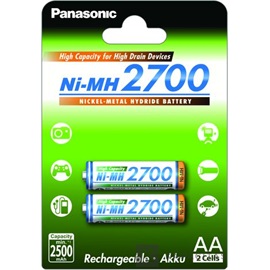 Panasonic BK-3HGAE/2BE AA/ceruza 2700mAh Ni-MH akkumulátor 2 db/csomag