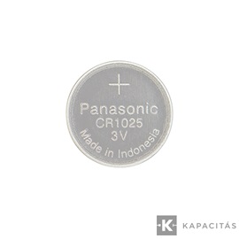 Panasonic CR-1025 3V 30mAh Mangán-dioxid lítium elem ipari tálcás