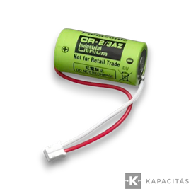 Panasonic CR-2/3AZ 3V 1600mAh mangánoxid lítium elem csatlakozóval