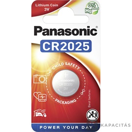 Panasonic CR2025 3V lítium gombelem 1db/csomag