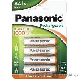 Panasonic HHR-3LVE/4BC 1000mAh AA Ni-MH akku 2100x tölthető