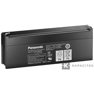 Panasonic LC-R122R2PG 12V 2,2Ah zárt ólomakkumulátor