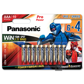 Panasonic LR03PPG/10BW 6+4F PR 1,5V AAA/mikro tartós alkáli elem 10 db/csomag