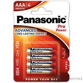 Panasonic LR03PPG/4BP 1,5V AAA/mikro tartós alkáli elem 4 db/csomag