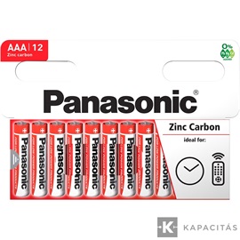 Panasonic RedZinc R03RZ/12HH AAA/mikro cink-mangán tartós elem 12 db/csomag