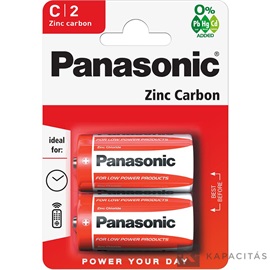 Panasonic RedZinc R14RZ/2BP C/baby cink-mangán tartós elem 2 db/csomag