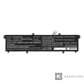 Realpower Li-Ion akku (11,55V / 3450 mAh, Asus B0B200-03580300 kompatibilis)