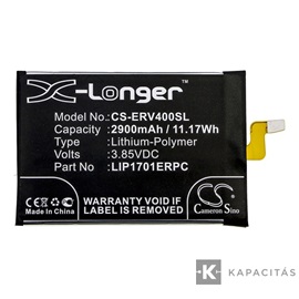 Realpower Li-Polymer akku (3,85V / 2900mAh, Sony 1315-7600 kompatibilis) FEKETE