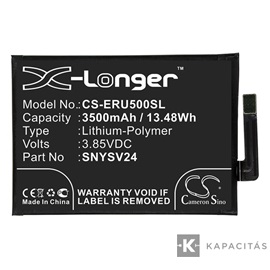 Realpower Li-Polymer akku (3,85V / 3500mAh, Sony SNYSV24 kompatibilis) FEKETE