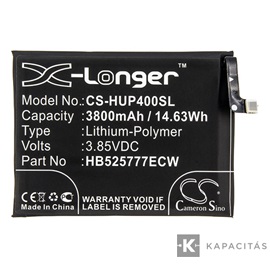Realpower Li-Polymer akku (3,85V / 3800mAh, Huawei HB525777ECW kompatibilis) FEKETE