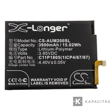 Realpower akku 3900 mAh LI-Polymer (belső akku, beépítése szakértelmet igényel)