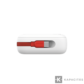 Reload 20 Power Bank 20000 mAh beépített USB-C-+USB-C+USB-A PD45W Fehér