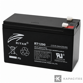 Ritar RT1290-F1 12V 9Ah zárt ólomakkumulátor