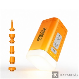 RoosCamp Air Master Nano 2 akkus pumpa és kempinglámpa 200l/perc