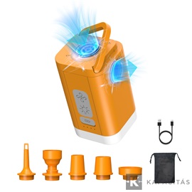 RoosCamp Air Master Nano 2 akkus pumpa és kempinglámpa 200l/perc