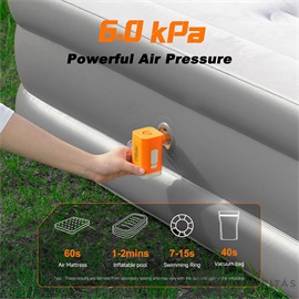 RoosCamp Air Master Nano 2 akkus pumpa és kempinglámpa 200l/perc