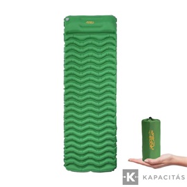 RoosCamp RoosPad Pro felfújható párnás kemping matrac - zöld