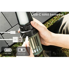 RoosCamp RoosZapper UV szúnyogírtó + kempinglámpa