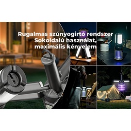 RoosCamp RoosZapper UV szúnyogírtó + kempinglámpa