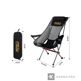 RoosCamp kemping szék karfával