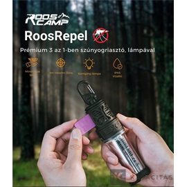 RoosCamp szúnyogriasztó, 5000mAh powerbank, 600lm lámpa + tripod