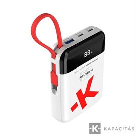 SKROSS RELOAD10 Travel / utazásra kész 10.000 mAh POWERBANK+ USB-C kábel, feltöltve