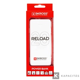 SKROSS Reload20 20Ah power bank USB/microUSB kábellel, két kimenettel
