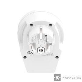 SKROSS World - Europe Világ utazóadapter USB-C + USB-A (20W PD, gyorstöltés, Fehér)