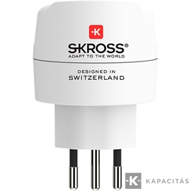 SKROSS csatlakozó átalakító Svájc/Olaszország/Brazilia utazóknak